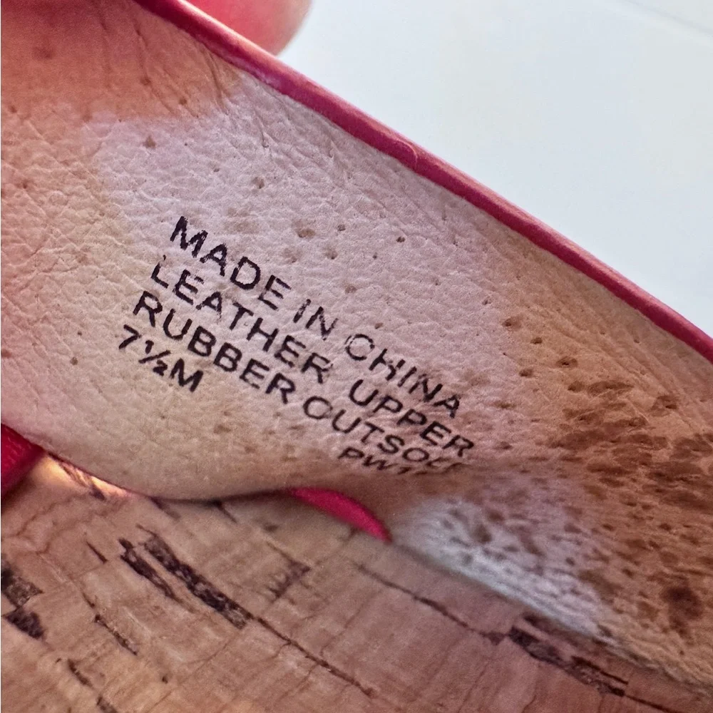 MICHAEL Michael Kors Natalia Platform Mandarin Sandal Open Toe Size 7.5 M Cork